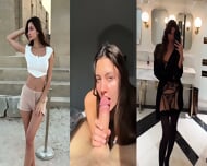 Půvabná osmnáctiletá Francouzka Billi a její dychtivá jízda v těsném sepětí